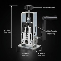 Portable Manual Wire Stripping Machine 0.06-1 in Hand Crank Wire Stripper Tool