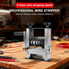 Manual Wire Stripping Machine 6 Channels 3-17mm Drill Powered Cable Stripper