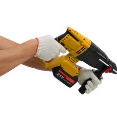 Hammer Drill Battery-Powered Hammer Impact Drilling Machine w/ 4 Modes 800W
