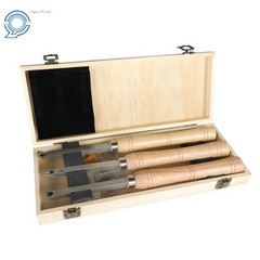 3 Piece Set Carbide Woodturning Tool Mini Size Diamond Shape Round & Square Tool