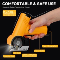 2026 Upgrade 4.2V Cordless Scissors, Cardboard Cutter with Display, 4-Speed S…