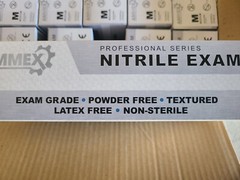 Case of AMMEX Blue Nitrile Disposable Exam Gloves 3 Mil Latex Free MEDIUM