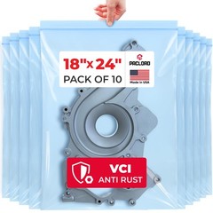 VCI Reclosable Poly Bags 18″ x 24″, Pack of 10-4 mil Heavy Duty VCI Anti-Corr…