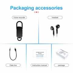 Mini Hidden Spy Digital Audio Recorder Voice Activated Key Chain MP3 Dictaphone