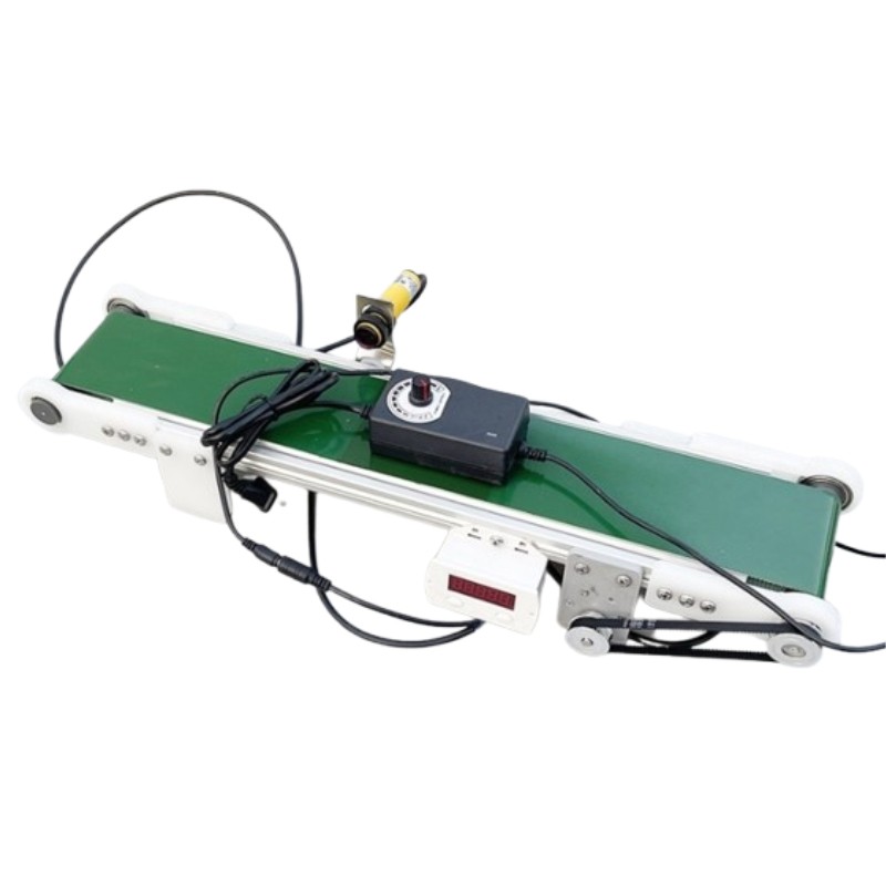 Small Production Line Conveyor Desktop Conveyor Belt with Photoelectric Counter