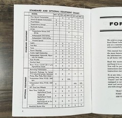 Ford Series 1801-D Diesel Industrial Tractor Owners Operators Manual Book