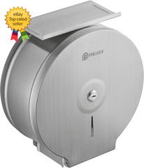 Commercial Jumbo Toilet Paper Dispenser with Shelf, 304 Stainless Steel 9 Roll P