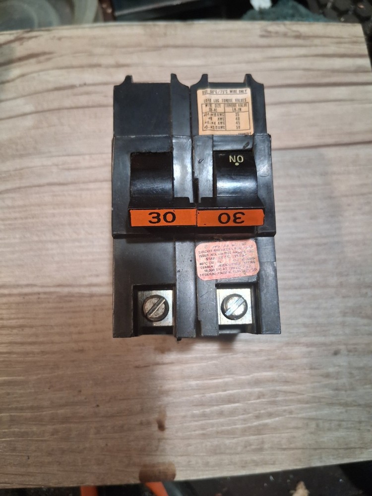 Federal Pacific NA240 40A Circuit Breaker – Black