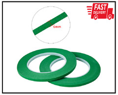 QDiShi 2 Pack 1/4″ inch x 60yd Green Painters Tape Easy Removal Thin Narrow Fini