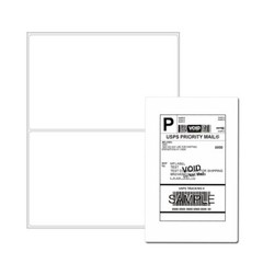 Rounded Corner 4000 Half Sheet Shipping Labels 8.5×5.5 Self Adhesive Paper