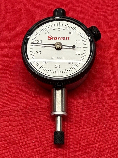 Starrett 81-141J-10453 Dial Indicator 0-.250″ Range 0-50-0 Balanced Dial SPECIAL