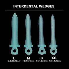 80 Pcs/Pack Dental Matrix Matrices Interdental Wedges Large/Middle/Small/X-Small