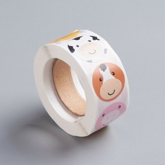 Animal Look Sticker Labels 500 each per roll Great for Orders Crafts Fun