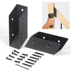 4 Pair(8pack) 35° Stair Stainless Steels Deck Railing Bracket Connectors, for…