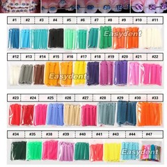 1040Pcs Dental Elastic Ligature Ties Rubber Bands Loops for Orthodontic Braces