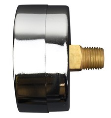 2″ Pressure Gauge – Chrome Plated Steel Case, 1/4″NPT, Back Mnt. 4000 PSI