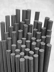Graphite Rod 99.9% Carbon Rod, Graphite Electrode 25pcs 1/4”x10 ”6x250mm