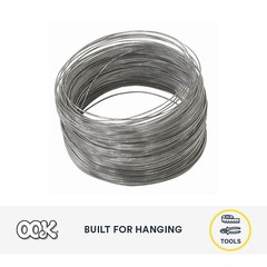 100 ft #28 Galvanized Hobby Wire Coil 5 lb Strength | Steel Craft Wire for DI…