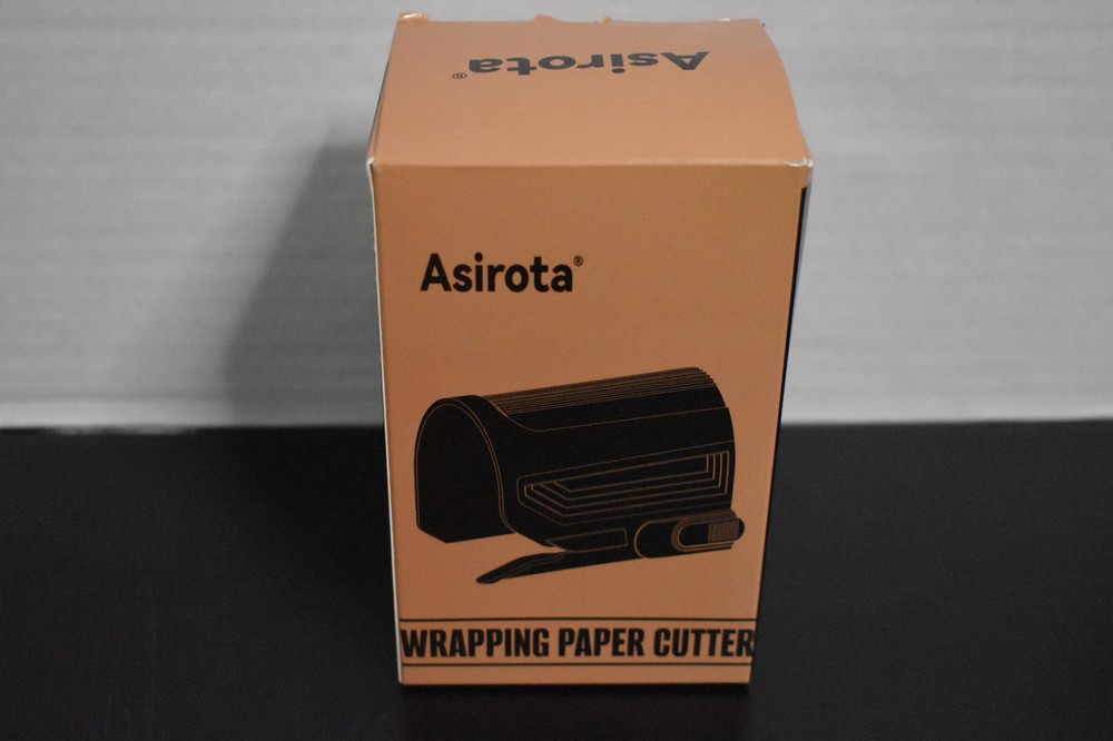 Asirota Wrapping Paper Cutter With 3 Replaceable Blades Slider for Gift Wrap NEW