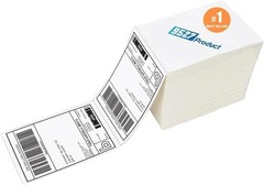 4×6 Fanfold Thermal Labels – 100 Labels Per Stack for Efficient Shipping