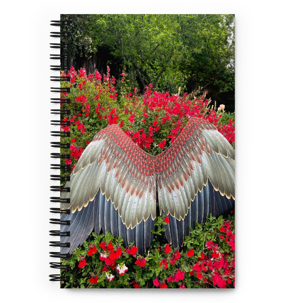 Blank Journal 5.5 × 8.5 Inches, Garden Angel – Salvia, Spiral Bound, 140 Pages