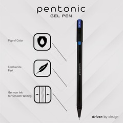 Pentonic Gel Pens, 24 Count, Assorted 24 Multicolor & Glitter