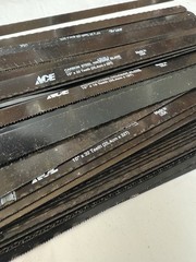 Lot of 15 – Ace Carbon Steel Hacksaw Blades 10″x32 Teeth Made in USA