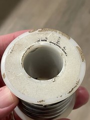 Old Roll Solder Spool – Thickness .125” Unknown Alloy Weighs 11.3 Ounces Oz