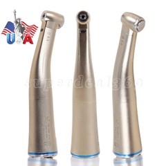 Dental 1:1 LED Fiber Optic Handpiece Internal Spray Push Button Contra Angle USA
