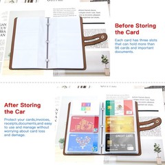 RFID Credit Card Holder 96 Slots Organizer Wallet Black