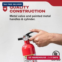 Kidde FA110G Multi Purpose Fire Extinguisher, Wall Mount, for Home/Office/Dorm/R