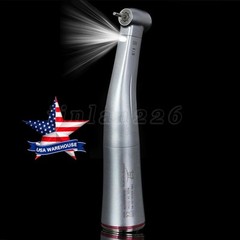 NSK Ti-MAX X95L Style Dental 1:5 LED Fiber Optic Contra Angle Handpiece Red Ring