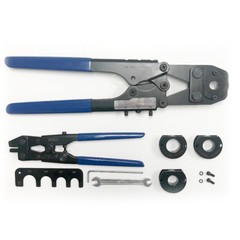 PEX Crimp Crimper Tool Kit with Decrimper for Pex Pipe 3/8″, 1/2″, 5/8″ & 3/4″