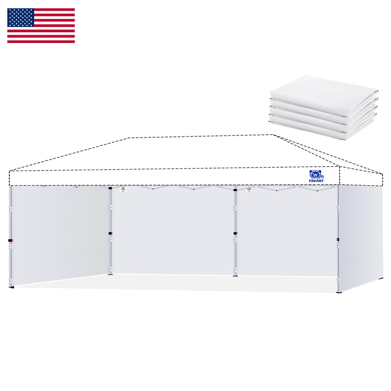 Fanpat 10X20Ft Canopy Sidewalls Fit 10X20Ft Pop Up Tent Waterproof 99 Uv