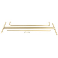 Golden Vintage Clothing Storage Shelf Garment Rack Clothes Hanger Industrial