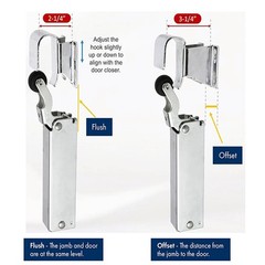 For Kason Door Closer,Concealed,Polished Chrome 11094000013 For Kason US