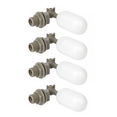 4pcs 1/2″ Ball Float Valve Variable Arm Water Level Control Automatic Fill Stop