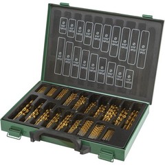 T33687 M2 HSS Bulk TiN-Coated Drill Bit Set, 170-Pc.