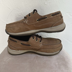 Rockport Works Sailing Club Steel Toe Leather Work Shoes Met Guard Men’s 6.5M