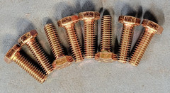 HEX BOLT 3/8″-16 ASSORTED LENGTHS WITH LOCK NUTS GRADE 8 (LOT OF 33)