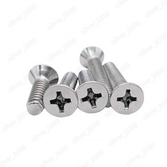 304 Stainless Steel Phillips Countersunk Flat Head Screws 2# 4# 6# 8# 10# 1/4