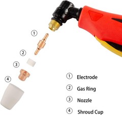 150PCS Plasma Cutting Nozzle & Electrode Set for CUT-40/CUT-50D Precision