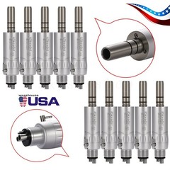 1-10 ASkeadnt Dental Slow Low Speed Handpiece Air Motor E-type 4Holes Micromotor