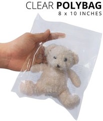 400 Clear Poly Bags Combo Pack with Suffocation Warning – 6×9, 8×10, 9×12, 12×16
