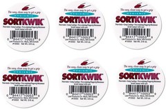 LEE 10053 Sortkwik Fingertip Moisteners, 3/8 oz, Pink, Sold as 6 Pack