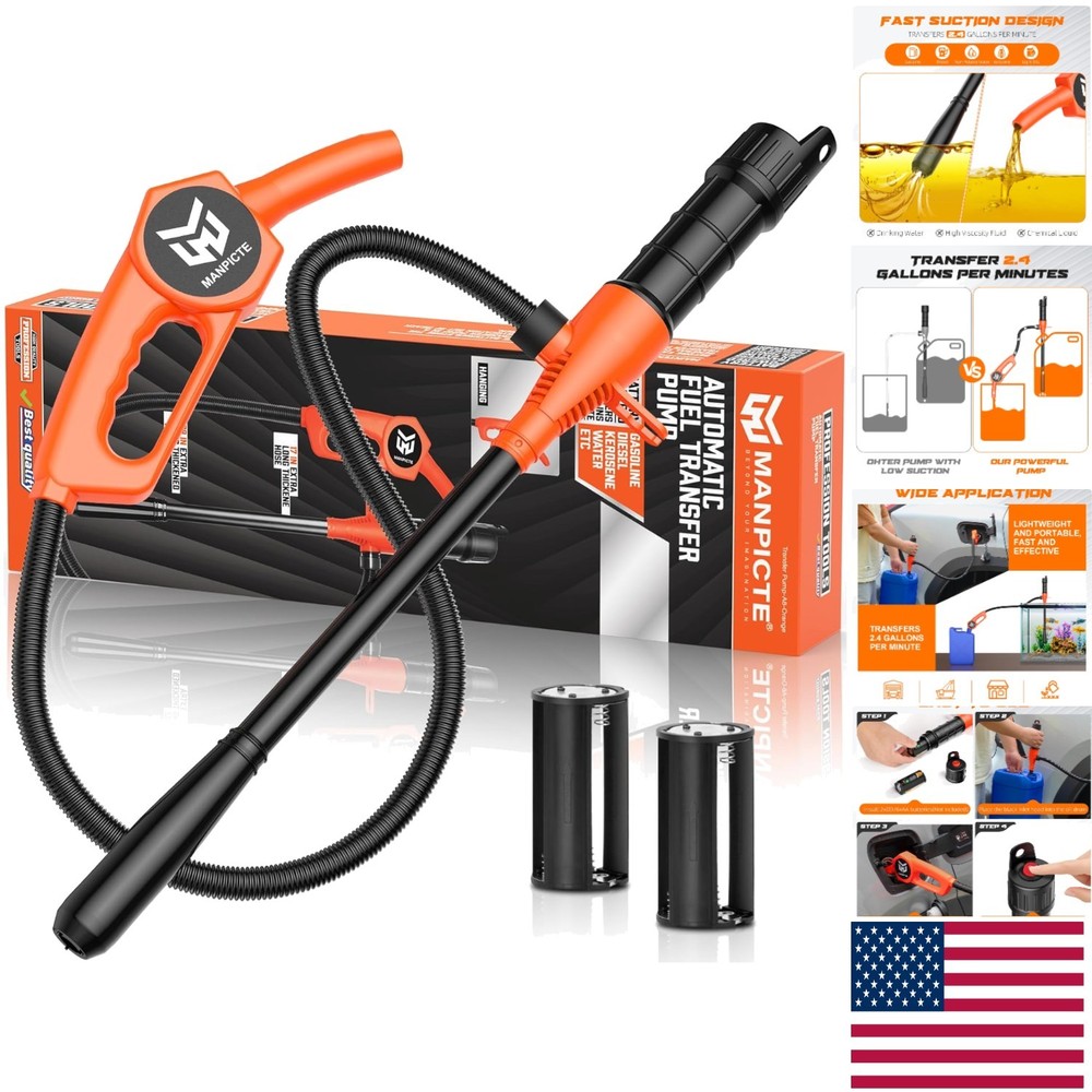 High-Performance Fuel Transfer Pump for Gas, Diesel & Water – Compact & Powerful