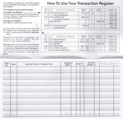24 Check Registers for Personal Use – Easy to Read Checkbook Organizer
