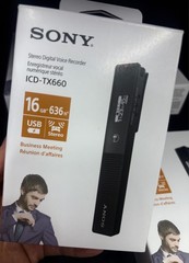 Sony ICDSony ICD-TX660 16GB Ultra-Slim Digital Voice Recorder – USB-C NEW！