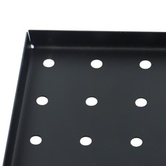 4 Pack 12″x12″ Heavy Duty Black Metal Pegboard Panels Pegboard Wall Organizer