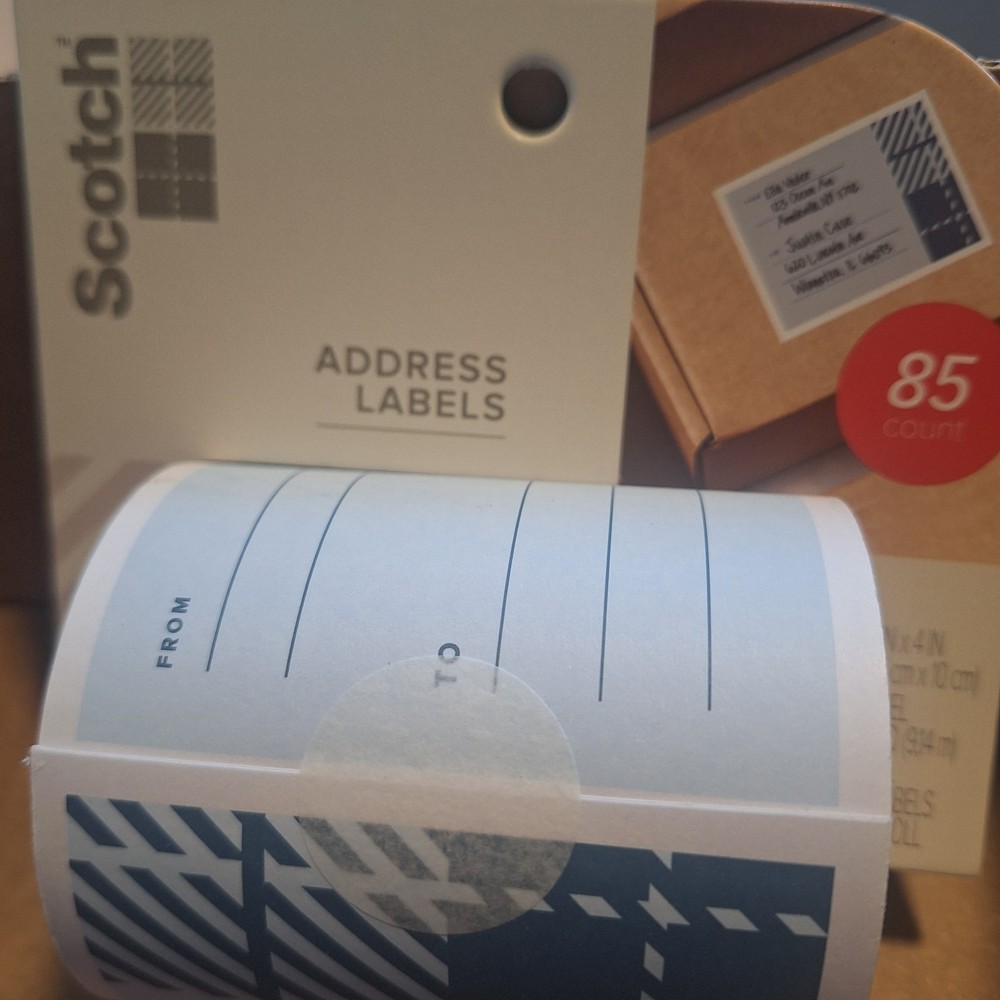 Scotch 85 count Address Labels 3″x 4″ 10 Yard Roll